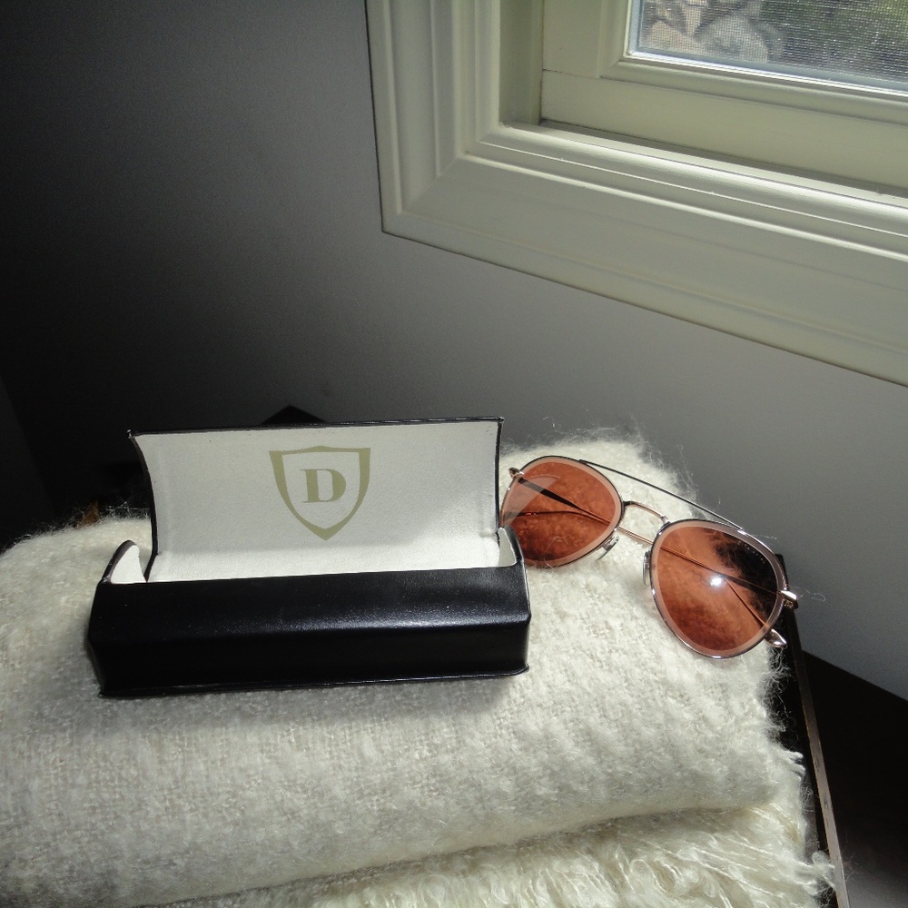DITA Rose gold Aviator sunglasses